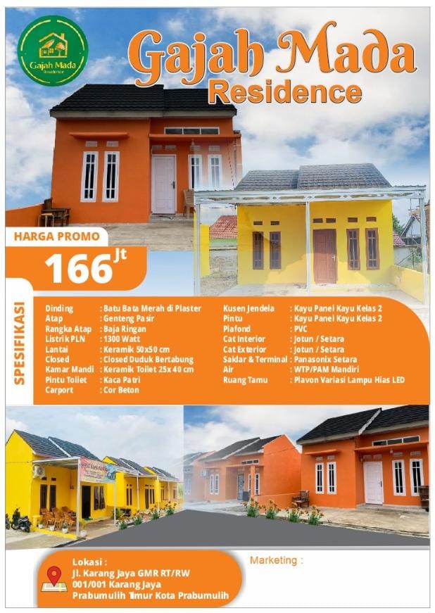 Brosur Promo Gajah Mada Residence