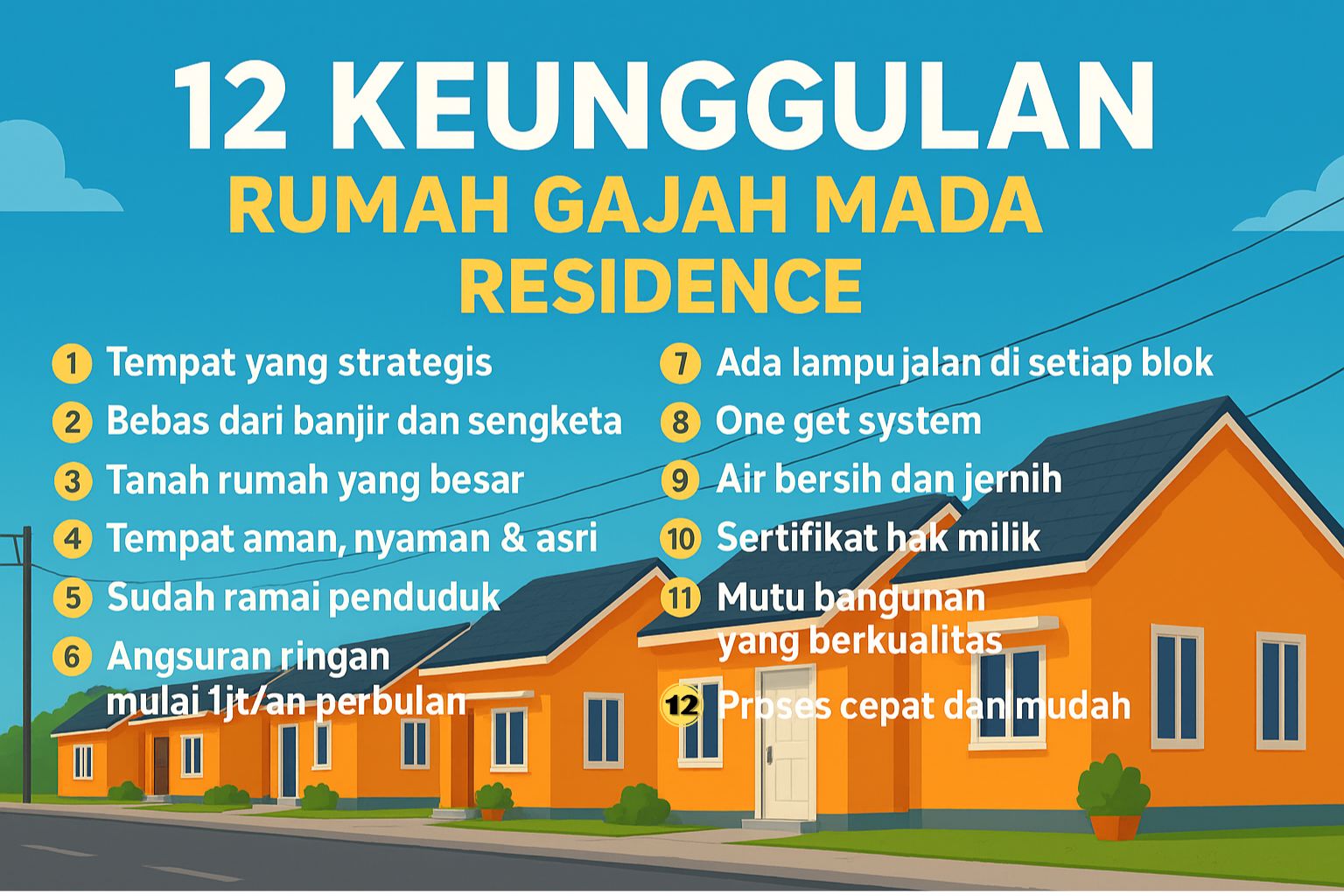 12 Keunggulan Rumah Gajah Mada Residence